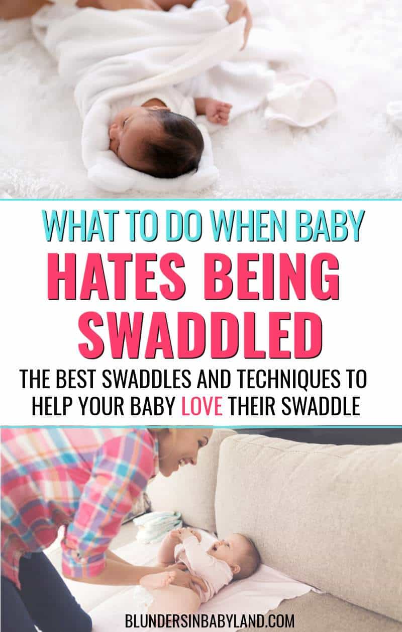 Baby hates arms swaddled sale