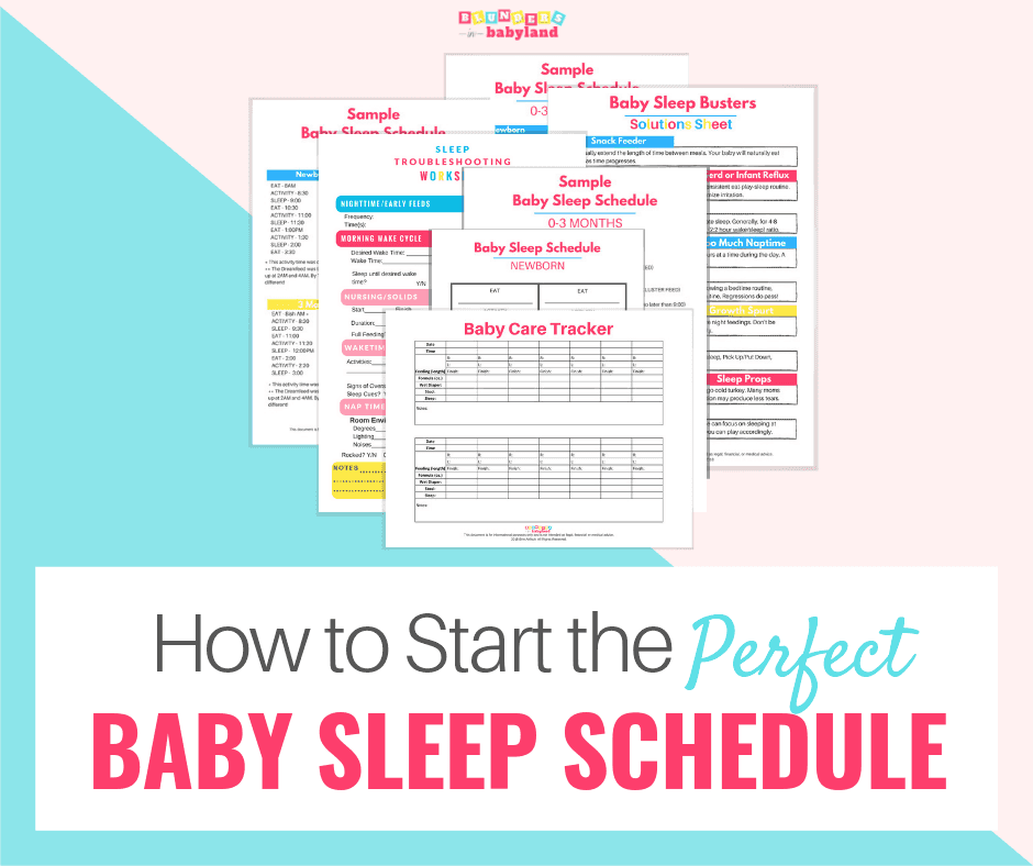 How To Start The Perfect Baby Sleep Schedule Blunders In Babyland