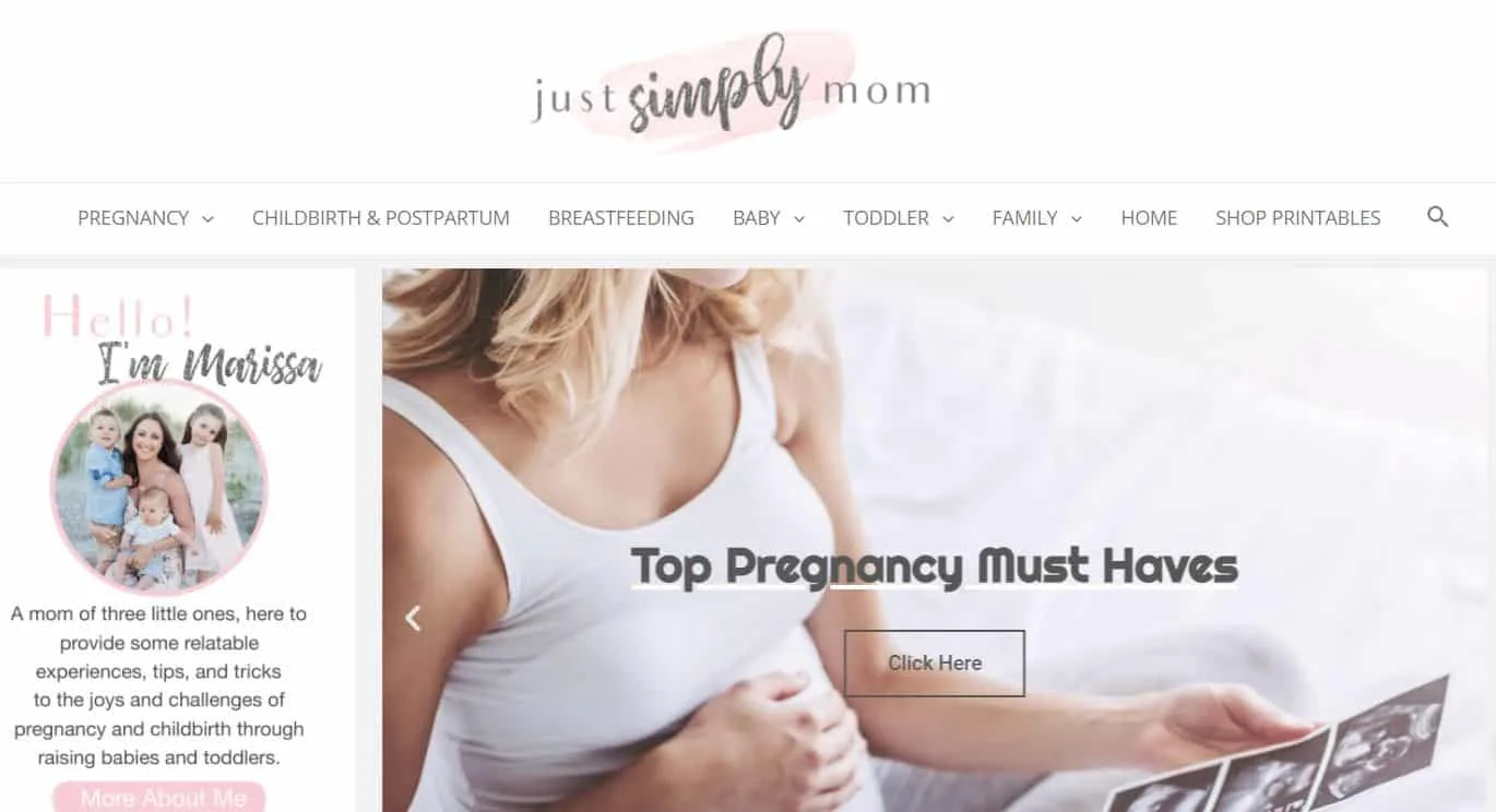 First Time Mom Blogs to Follow - Just Simply Mom