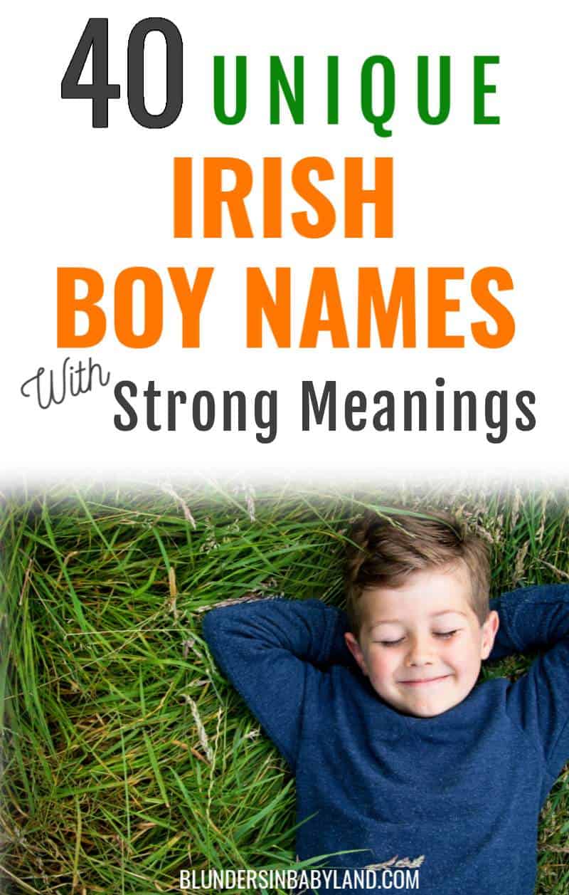 Unique Irish Boy Names - Strong Irish Boy Names - Blunders in Babyland