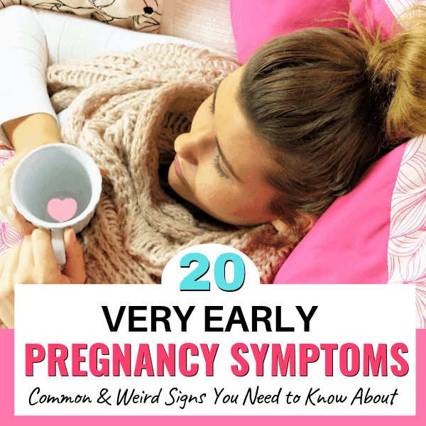 unusual early pregnancy symptoms a checklist