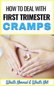 FIRST TRIMESTER CRAMPS -Remedies - Causes