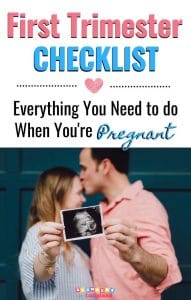 First Trimester Checklist- First Trimester To dos