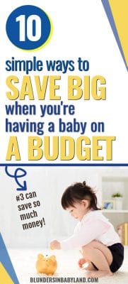 budgeting for baby - save money on baby stuff - baby on a budget (1)