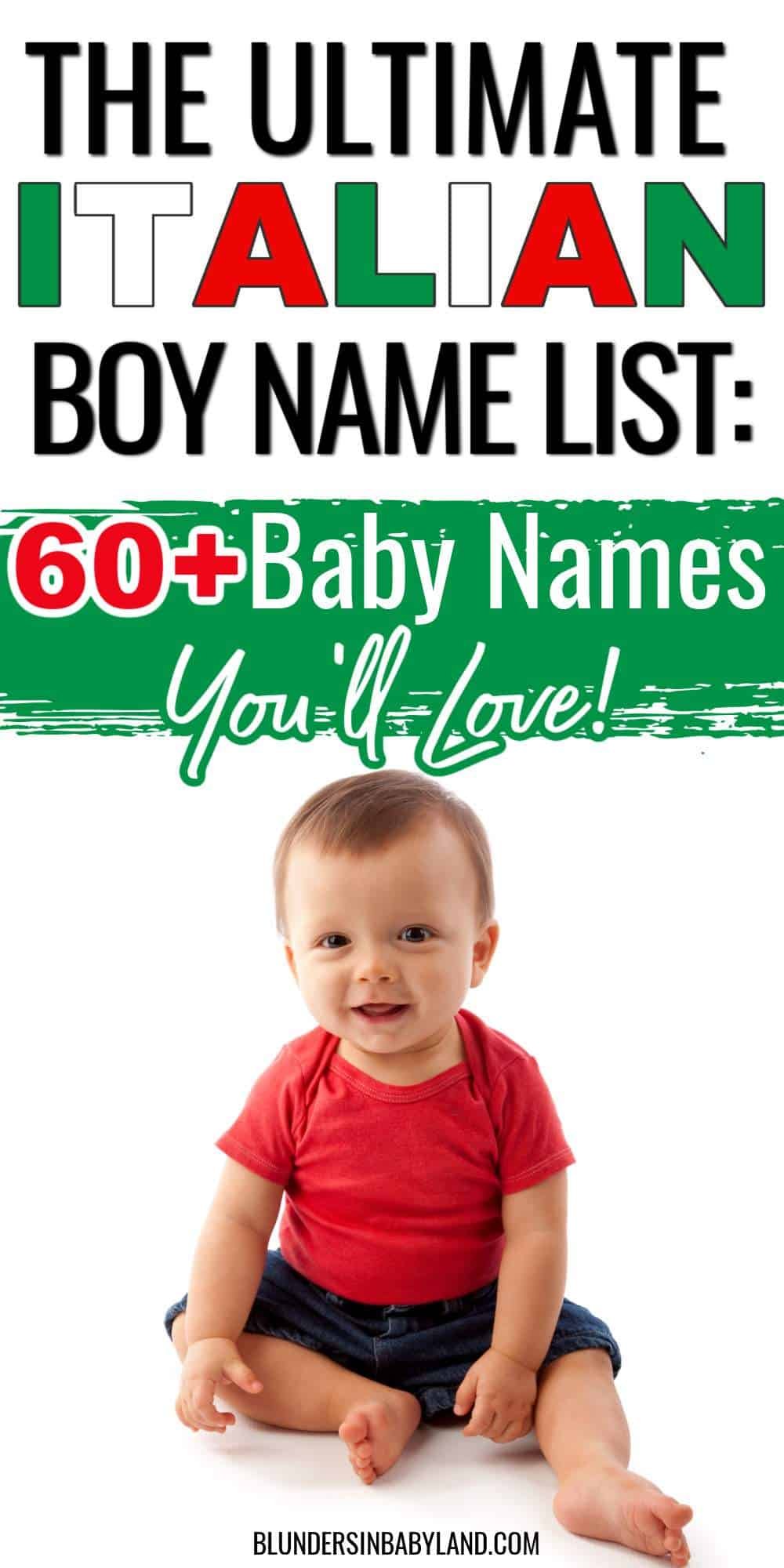 Italian Boy Name List Italian Baby Names Baby Names From Italy Italian Names For Boys 