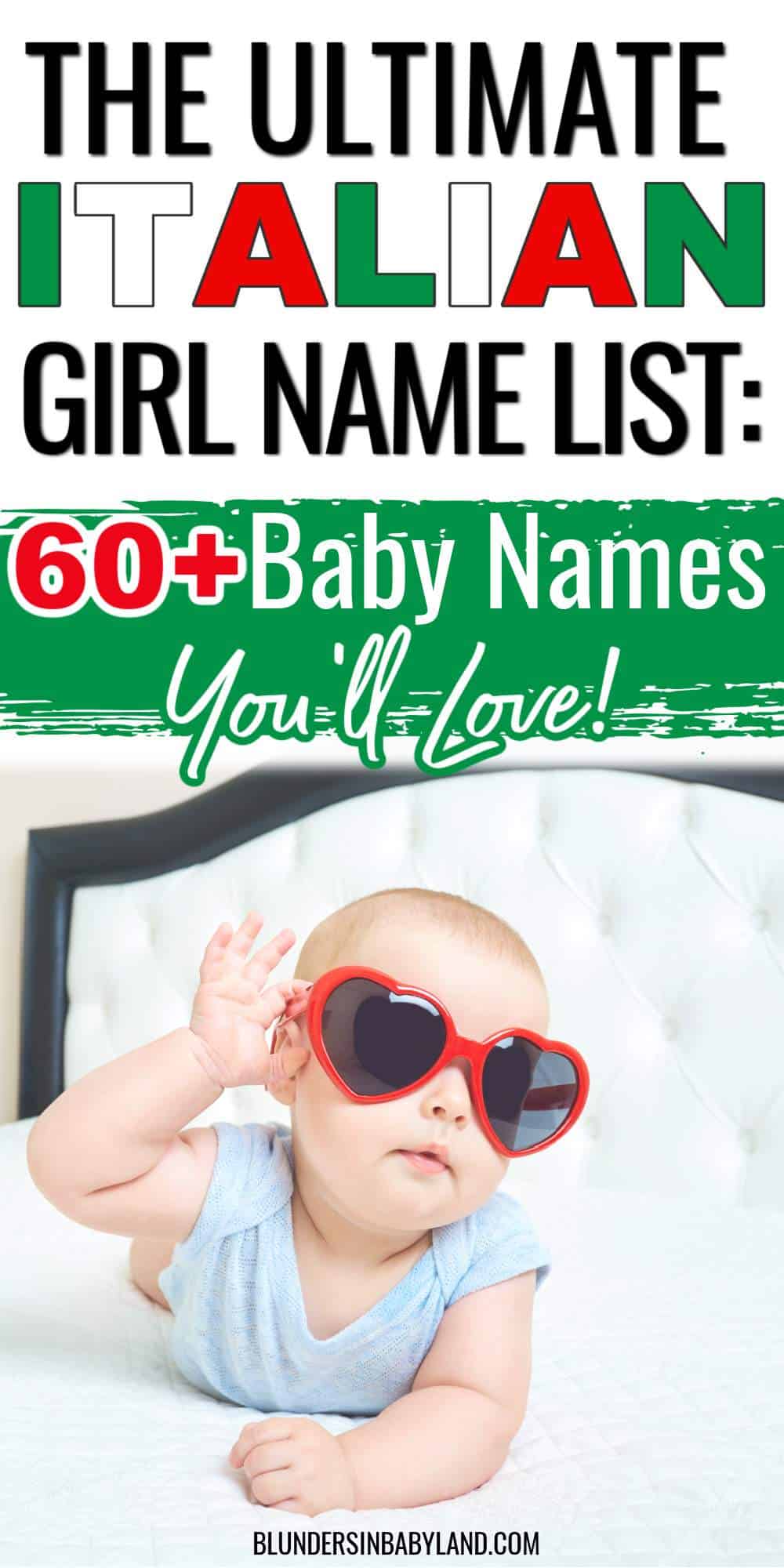 Italian Girl Name List Italian Baby Names Baby Names From Italy Italian Names For Girls 