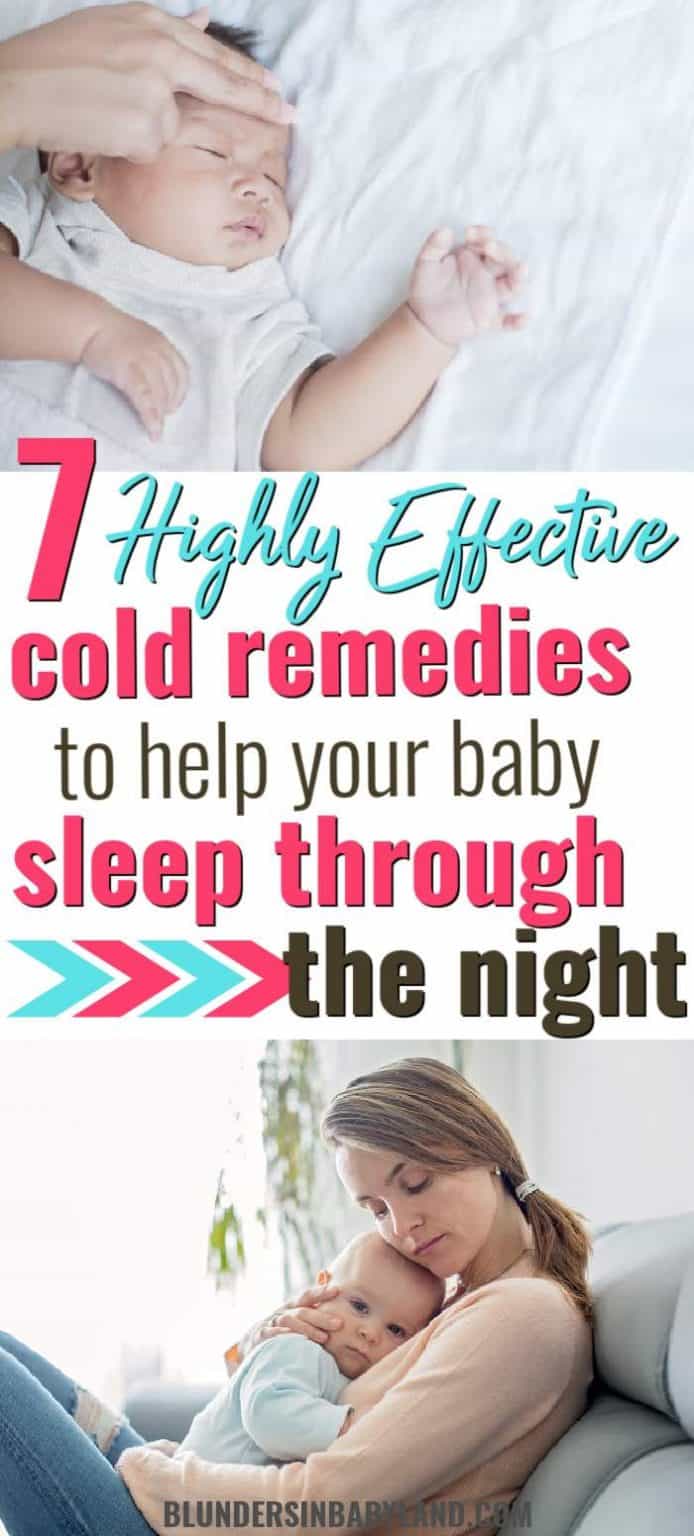 How to Help Your Baby Sleep with a Cold Blunders in Babyland