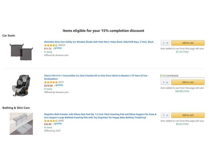 How to Get the Completion Discount on Amazon Baby Registry 2 (1