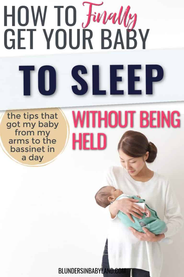 Baby Only Sleep in My Arms - How to Get Baby to Sleep Without Being Held - Baby only sleeps when held