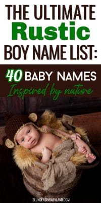 Rustic Boy Names Inspired by Nature - Rustic Baby Names