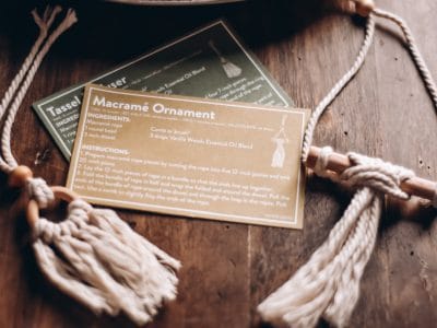 Simply Earth December 2021 Box Review - Macrame