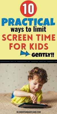 limit screen time for kids