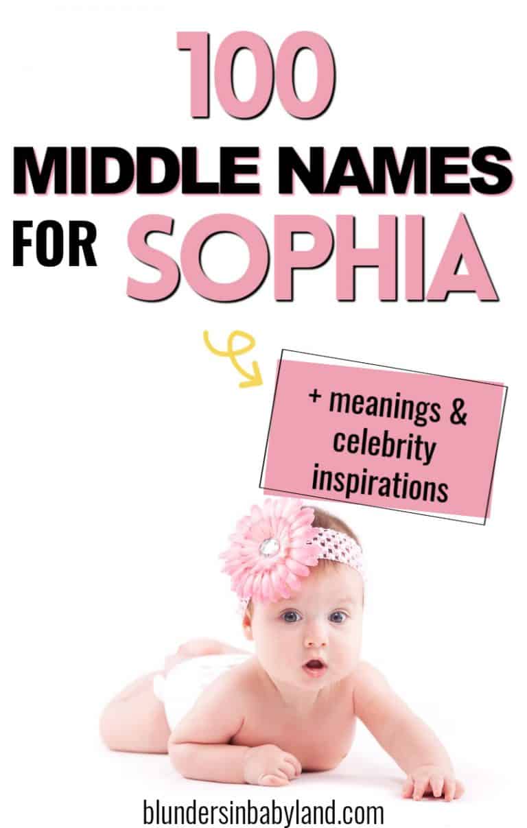 Middle Names for Sophia Baby Girl Names Blunders in Babyland