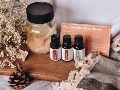 Simply Earth Essential Oils April 2022 Box Review - Dryer Sheets (1)