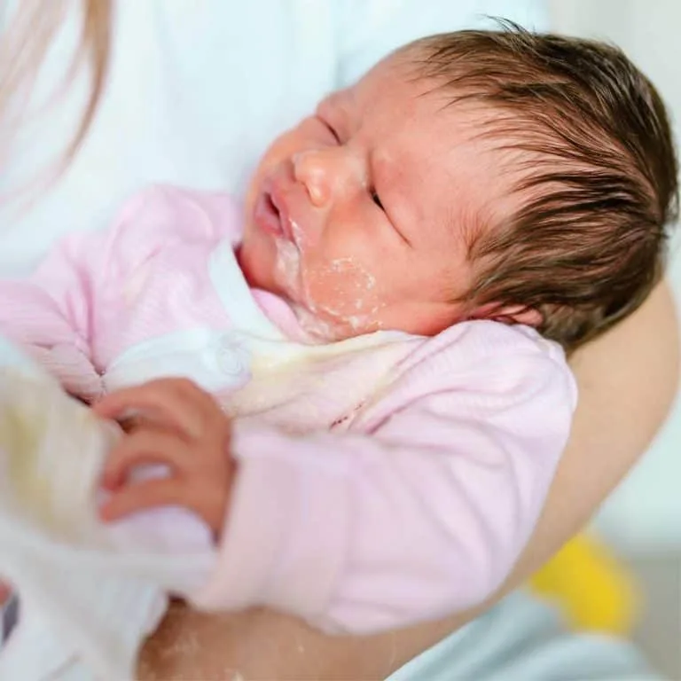 Baby Spits Up When Laid Down (1)