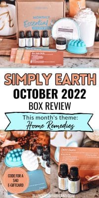 Simply Earth October 2022 Box Review - Essential Oil Home Remedies