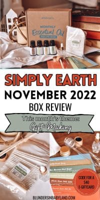 Simply Earth November 2022 Box Review - Essential Oil Gift-Making Box (1)