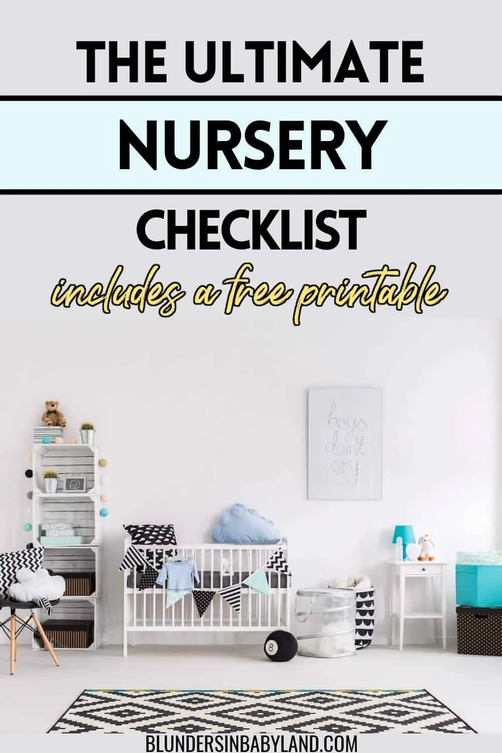 Baby Nursery Checklist - Free Printable (1)
