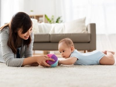 Gross Motor Activities for Babies - Ball Play