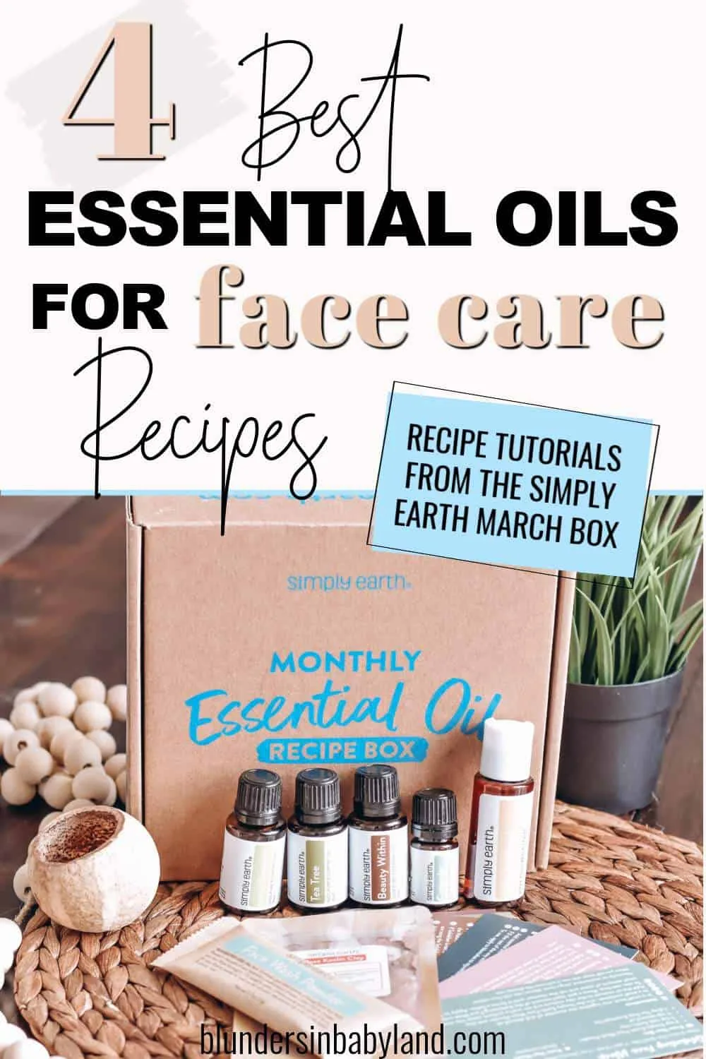 Simply Earth March 2023 Recipe Box - Best Essential Oils for Face Care (1)