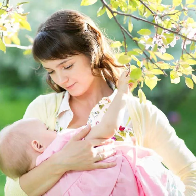 Summer Activities for Babies - Woman with Baby in the Garden