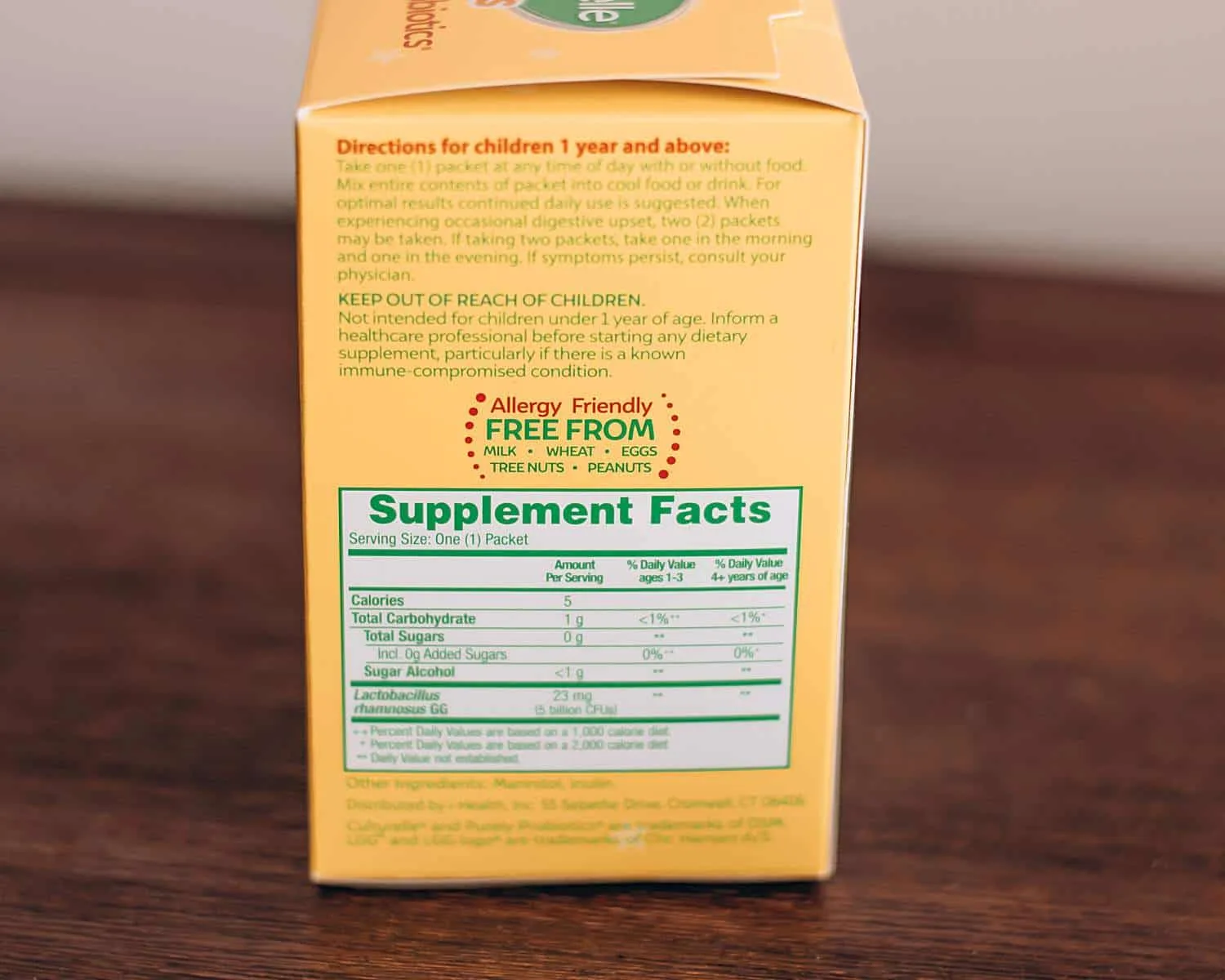 Culturelle Probiotics KidsPurely Probiotics Ingredients (1)