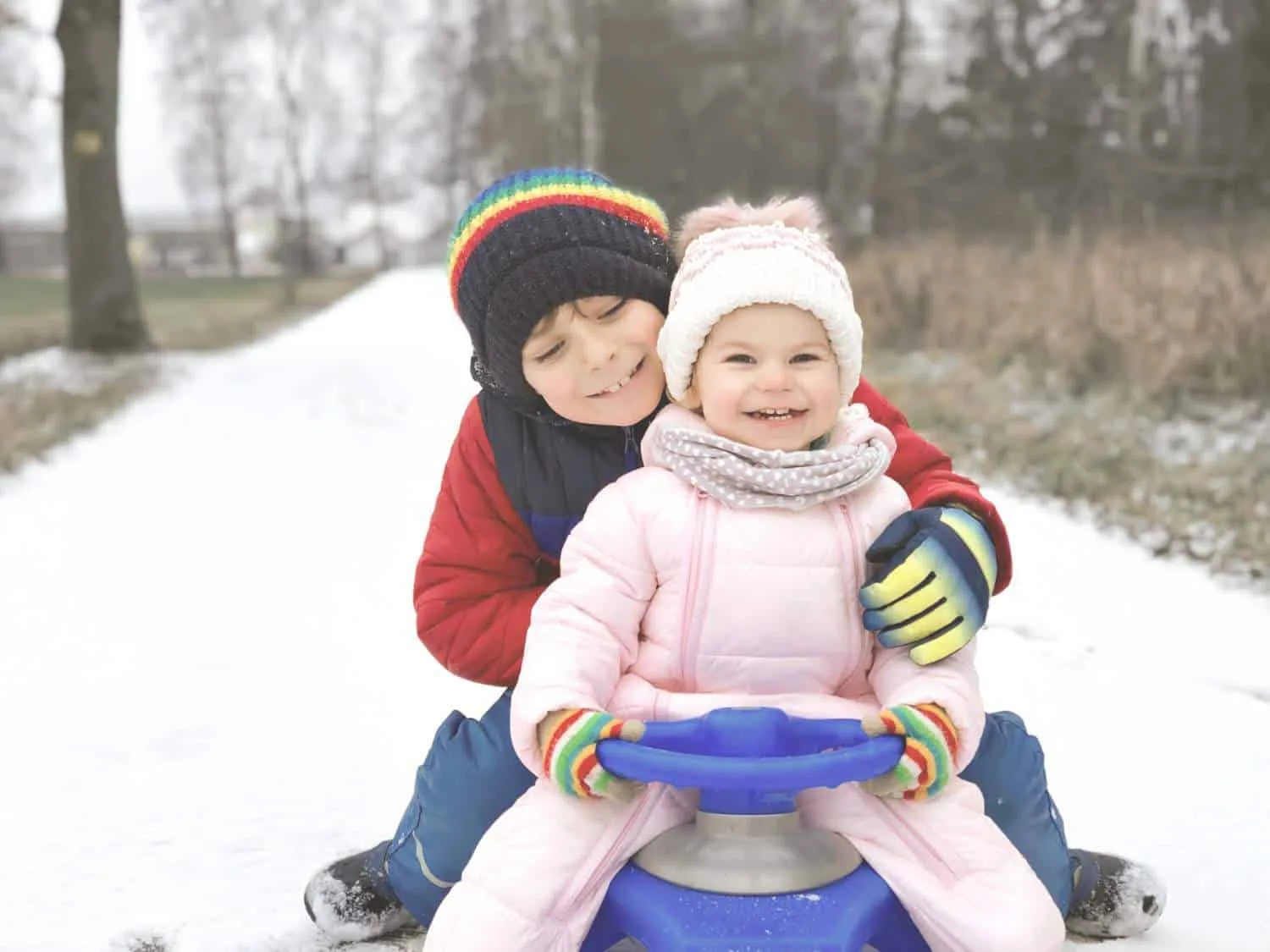 outdoor activities for toddlers in winter- sledding (1)
